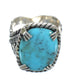 Turquoise Authentic Sterling Silver Ring Size 8-1/4 RX62118